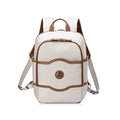 DELSEY PARIS Chatelet Air 2.0 - Travel Laptop Backpack - Fits 14" Laptop - Water-Repellent Recycled Fabric Backpack - Vegan Leather Trim - Smart Trolley Band, Angora