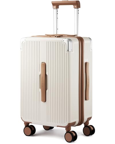 LOVEVOOK Carry On Luggage 22x14x9 Airline Approved, 20 Inch Hard Shell Suitcases with Spinner Wheels, PC Hardside Small Carry On Suitcase with TSA Lock for Women Men Travel