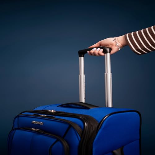 American Tourister 4 KIX 3.0 Carry-On 20-Inch Spinner, SAPPHIRE BLUE