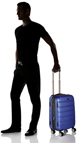 Rockland Melbourne Hardside Expandable Spinner Wheel Luggage, Carry-On 20", Blue