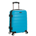 Rockland Melbourne Hardside Expandable Spinner Wheel Luggage, Carry-On 20", Turquoise