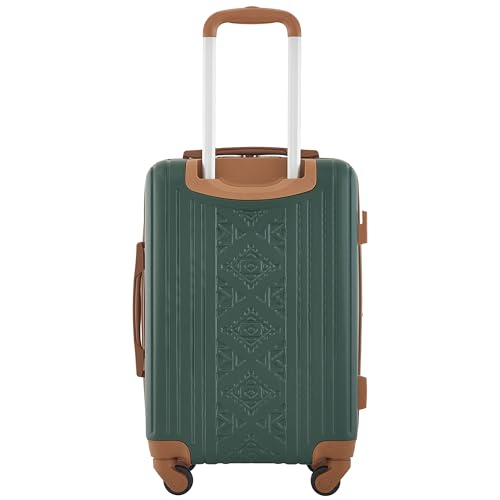 Wrangler 22" and 18" Heartland 2-Piece Carry-On Luggage Set, Satin Moss