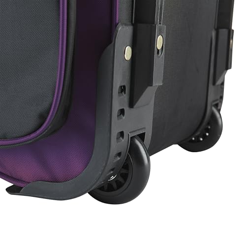 Travelers Club 30" Xpedition Upright Rolling Travel Duffel Bag, Purple