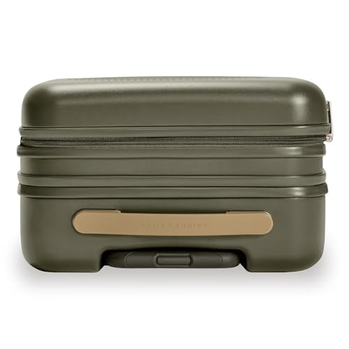 Briggs & Riley 21" Global Carry On Expandable Spinner - Luggage for Travel, Suitcases with Wheels, Hardside Rolling Bag for Men & Women, Self-Repairing Zipper - Sympatico Collection, Olive