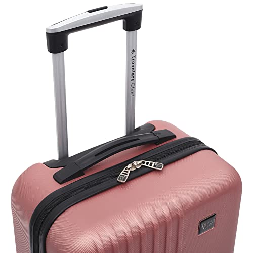 Travelers Club Cosmo Luggage, Rose Gold - 20 Inch, 20-Inch