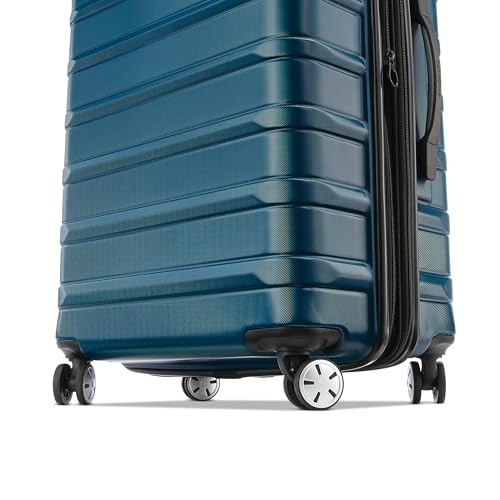 Samsonite Omni 2 Domestic Carry-On Luggage - 22x14x9 Airline-Approved - Features Expandable Polycarbonate Shell, 360° Wheels, TSA Lock - Amazon Exclusive - Lagoon Blue