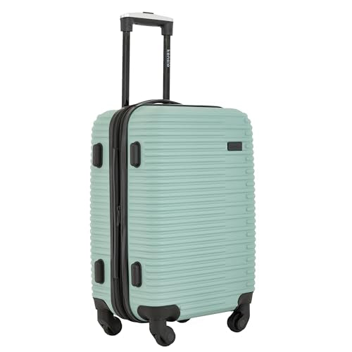 kensie Women's Hillsboro Luggage & Travel Bags Set, Green Granite, 20" Carry-On
