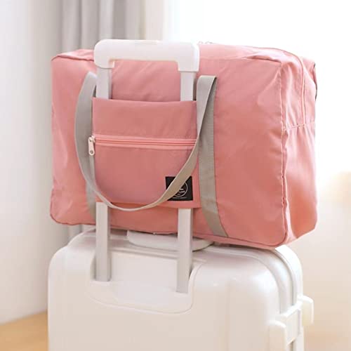 2 Pack Travel Duffle Bag, For Spirit Airlines Personal Item Bag,Travel Duffel Bag Weekender Bags Underseat (Lightweight Foldable) Carry-on Luggage (Pink& Blue)