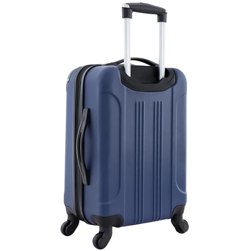Travelers Club Chicago Hardside Expandable Spinner Luggage, Navy Blue, 22" Carry-On
