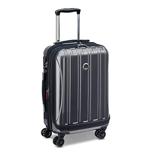 DELSEY PARIS Helium Aero Hardside Expandable Luggage with Spinner Wheels, Titanium, Carry-On 19 Inch