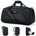 Hanke Carry On Luggage Airline Approved Duffle Bag for Travel, Multifunctional 3 In 1 Travel Duffel Bags for Traveling, 44L Weekender Overnight Gym Hiking Tote Bags for Men & Women.（Black）