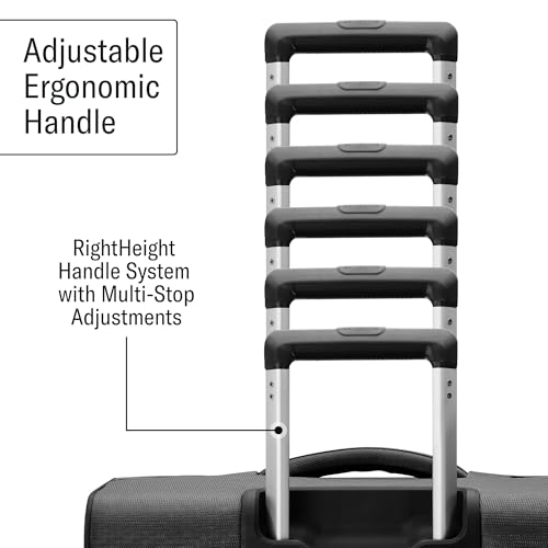 Samsonite UpLIFT Lightweight Softside Carry-On Luggage with Spinner Wheels - Expandable - Airline-Approved, Polyester Soft Suitcase for Ultra Light Travel - Black