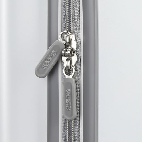 American Tourister Fathead Underseater Carry-On Luggage - Airline Approved - Customize with Favorite Sports or Character Decal - Durable ABS Hardshell - RightHeight™ Adjustable Handle - White