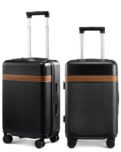 LOVEVOOK Hard Shell Carry On Luggage 22x14x9 Airline Approved with Removable Lining,22 Inch Carry On Suitcase with Spinner Wheel TSA Lock,Lightweight Checked Luggage for Men Women Travel Business Trip