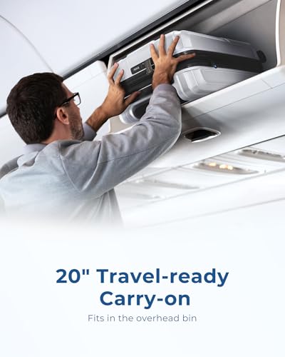 BAGSMART Sliver hardside carry-on for 22x14x9 carry-on luggage detail 2
