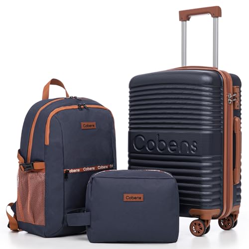 Cobens PorscheBlue carry-on luggage set for 22x14x9 carry-on luggage