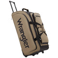 Wrangler Wesley Rolling Duffel Bag, Tannin, Large 30-Inch
