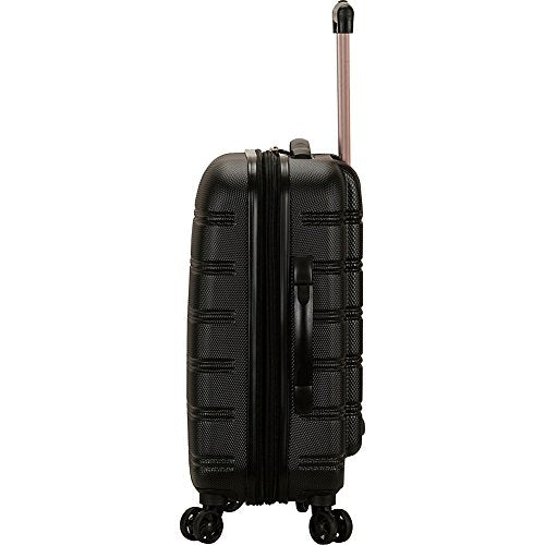 Rockland Melbourne Lightweight Expandable Hardside Spinner Wheel Luggage in Pink