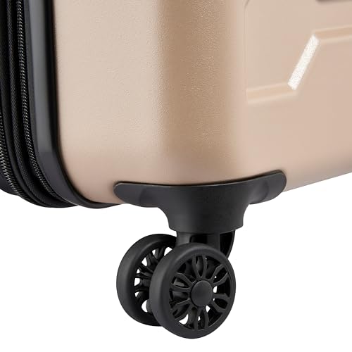 Jeep JH004C Hardside Expandable Luggage with Spinner Wheels, Beige, Carry-On 20 Inch
