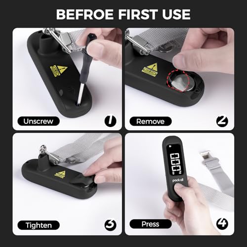 pack all Digital Luggage Scale for Travel, 110Lbs Capacity, 0.1Lb Precision