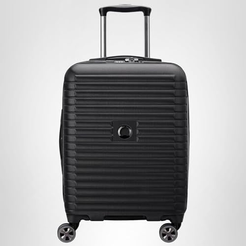 DELSEY PARIS Cruise 3.0 Hardside Expandable Luggage with Spinner Wheels, Black, Carry on 20 Inch