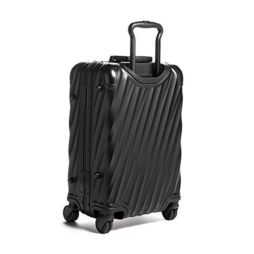 TUMI Men's 19 Degree Aluminum International Carry On Suitcase, Matte Black, One Size