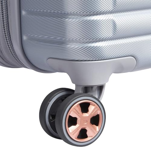 DELSEY PARIS Cruise 3.0 Hardside Expandable Luggage with Spinner Wheels, Platinum, Carry on 20 Inch