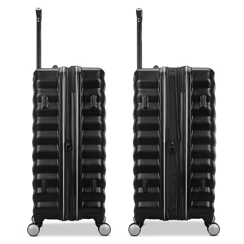 Samsonite Hard-Sided 20-Inch Lightweight Carry On Expandable Element Suitcase: Durable, 360° Spinner Wheels, Adjustable Telescopic Handle, TSA-Approved Lock - Navy