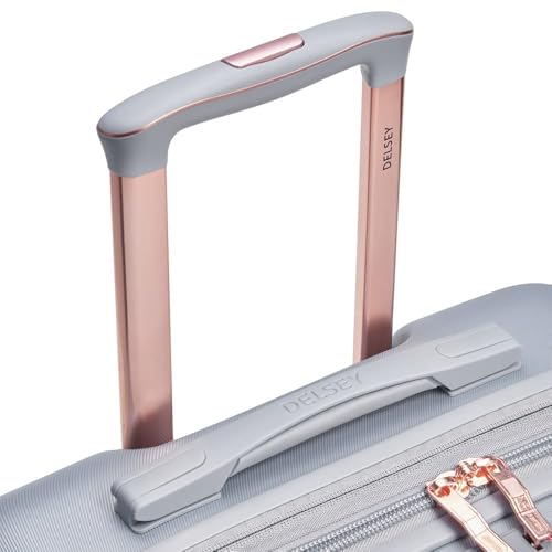 DELSEY PARIS Cruise 3.0 Hardside Expandable Luggage with Spinner Wheels, Platinum, Carry on 20 Inch