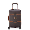DELSEY PARIS Chatelet Air 2.0 - Hardside Carry-On Luggage 19 Inch - 360° Spinner Wheels - TSA Lock - USB Port - Lightweight Polycarbonate Travel Suitcase, Chocolate Brown