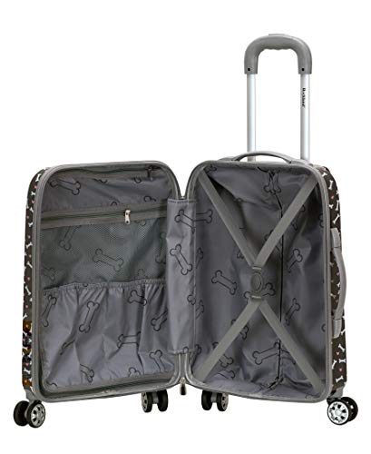 Rockland Vision Hardside Spinner Wheel Luggage, Assorted/Multicolor, Carry-On 20"