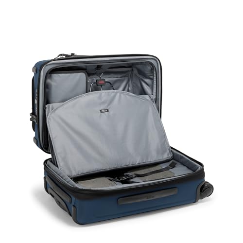 TUMI - Alpha Dual Access Expandable Carry-On Luggage - Zipper Expansion - Durable Ballistic Nylon Lightweight Suitcase -TSA Lock Tracer - Navy