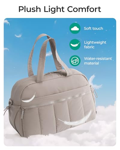 BAGSMART Gym Bag for Women, Duffle Bag for Travel with Wet Pocket, Lightweight Carry on Weekender Duffel, Water Resistant