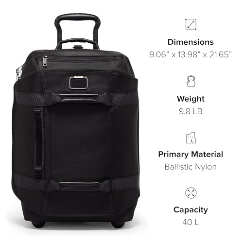 TUMI - Alpha Bravo Wheeled Duffel Carry-On - Ballistic Nylon - 21.8" X 14.0" X 9.0" - Khaki