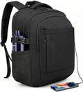 DEYACE Laptop Backpack 17 Inch Large Computer Bag for Men with USB Charger Port 18x14x8 Flight Approved Personal Item Travel Laptop Backpacks