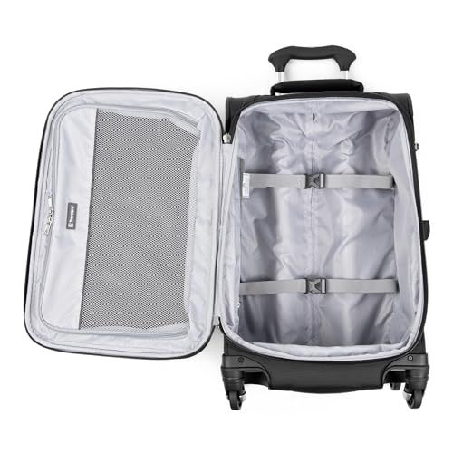 Travelpro Maxlite 5 Softside Expandable Luggage with 4 Spinner Wheels, Lightweight Suitcase, Men and Women, Black, 3-Piece Set (21/25/29)