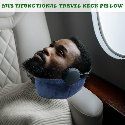 S-SNAIL-OO 1/2PCS Travel Pillow Stuffable with Clothes As Carry-On Luggage Fits Up to 3 Days of Travel Essentials, Multifunctional U-Shaped Pillowcase for Business, Trip, Outdoor (1PCS-Brown)