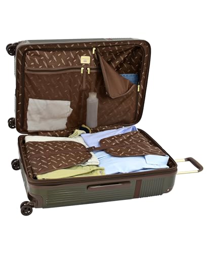 London Fog Brentwood IV 20" Expandable Spinner Carry-on Hardside, Sedona Bronze