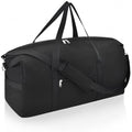 Carry on luaggage 22x14x9 Airlines Approved, Foldable Travel Duffel Bags Weekender Overnight Carry on Duffel Luggage Gym Duffle Bag with Wet Pocket & Shoe Compartment for Women Men(Black, 40L)