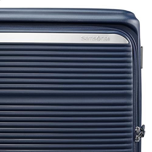 Samsonite Paralux Carry-On Luggage - Innovative Design - Quick Access Front Pocket - Dual Suspension Wheel Technology - TSA Lock - Expandable - Includes Removable Packing Cubes - Midnight Navy