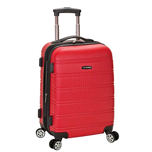 Rockland Melbourne Hardside Expandable Spinner Wheel Luggage, Carry-On 20", Red