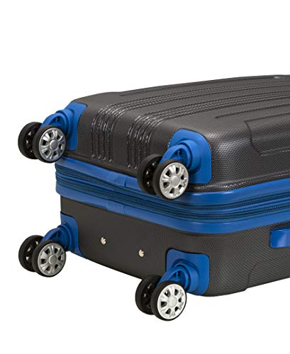 Rockland London Hardside Spinner Wheel Luggage, Carry-On 20", Two Tone Grey