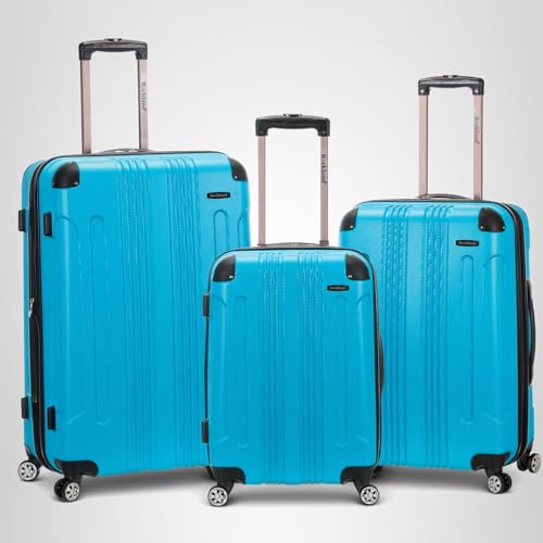 Rockland London Hardside Spinner Wheel Luggage, Carry-On 20", Turquoise