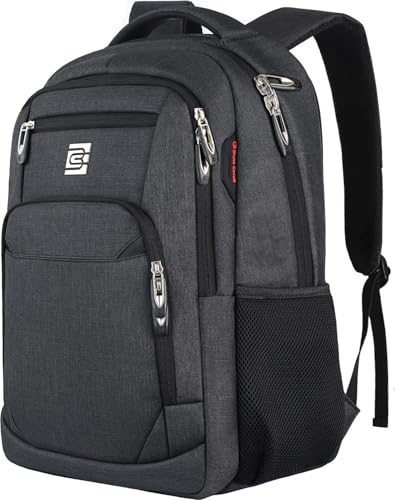 Volher Laptop Backpack,Business Travel Anti Theft Slim Durable Laptops Backpack,Water Resistant College Computer Bag for Women & Men Fits 15.6 Inch Laptop and Notebook - Black
