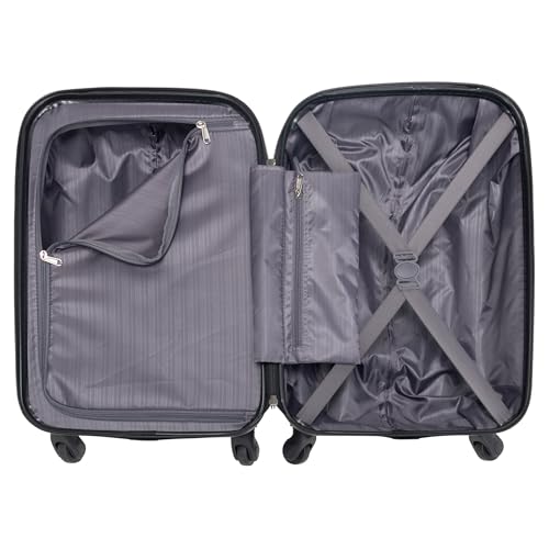 Kenneth Cole REACTION Out of Bounds Lightweight Hardshell 4-Wheel Spinner Luggage, Magenta, 20-Inch Carry On