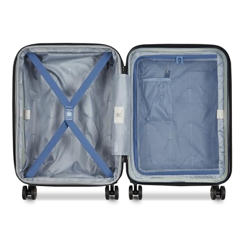 DELSEY PARIS Cruise 3.0 Hardside Expandable Luggage with Spinner Wheels, Deep Sea Navy, Carry on 20 Inch