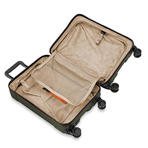 Briggs & Riley International 21" Carry On Spinner - Luggage for Travel, Suitcases with Wheels, Hardside Rolling Bag for Men & Women, Self-Repairing Zipper - Torq Collection, Hunter Green