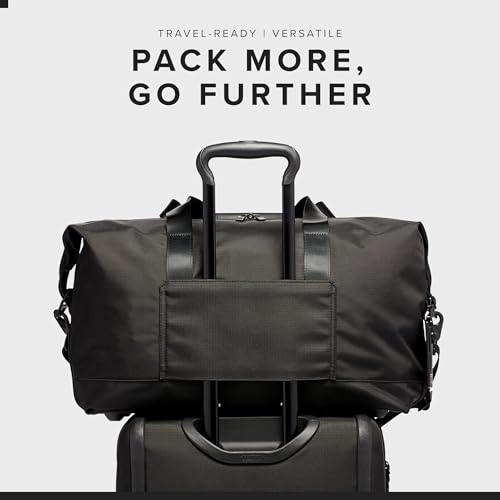 Tumi Alpha 3 Double Expansion Travel Satchel, Official Product, 1.1 gal (31 L) 0 cm 6.2 lbs (2.9 kg), Black, One Size