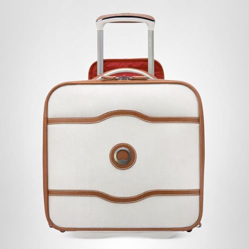 DELSEY PARIS Chatelet 2.0 Softside Luggage Under-Seater with 2 Wheels, Angora, Carry on 16 Inch
