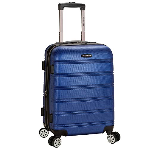 Rockland Melbourne Hardside Expandable Spinner Wheel Luggage, Carry-On 20", Blue